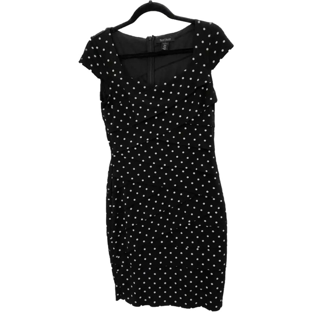 White House Black Market Bodycon Polka Dot Dress